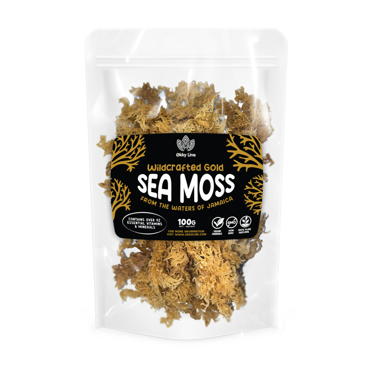 Gold Sea Moss 100% Biologisch – 92 Mineralen voor Energie & Gezondheid